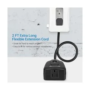 DEWENWILS Toma de control remoto con 2 controles remotos_2