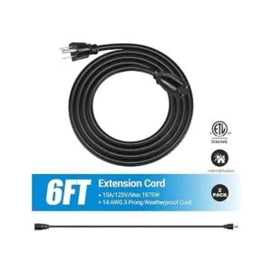 DEWENWILS Cable de extensión SJTW de 143 de 6 pies_2