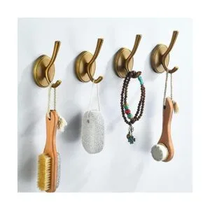 DMYMAT Ganchos para toallas de latón antiguo ganchos para_3