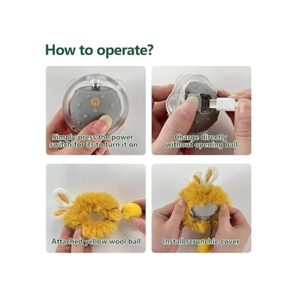 AUKL Juguetes interactivos para gatos bola súper_5