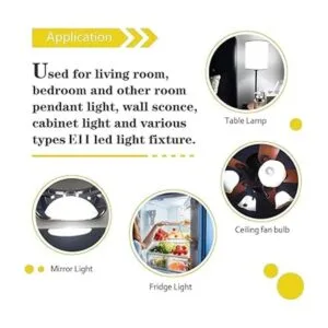 ETHT Bombilla LED E11 de 75 W 100 W bombillas halógenas_5