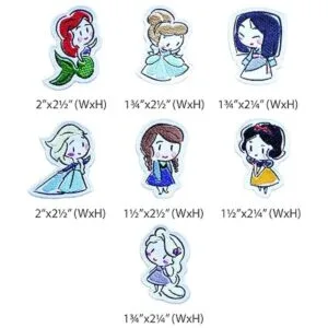 Octory 7 parches de princesa para planchar o planchar en_2