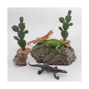 Figura de lagarto de plástico juguete de dragón barbudo_4