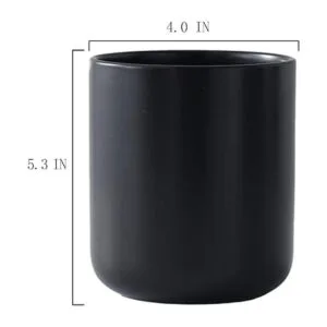 Soporte de utensilios de cocina de cerámica negra para_6