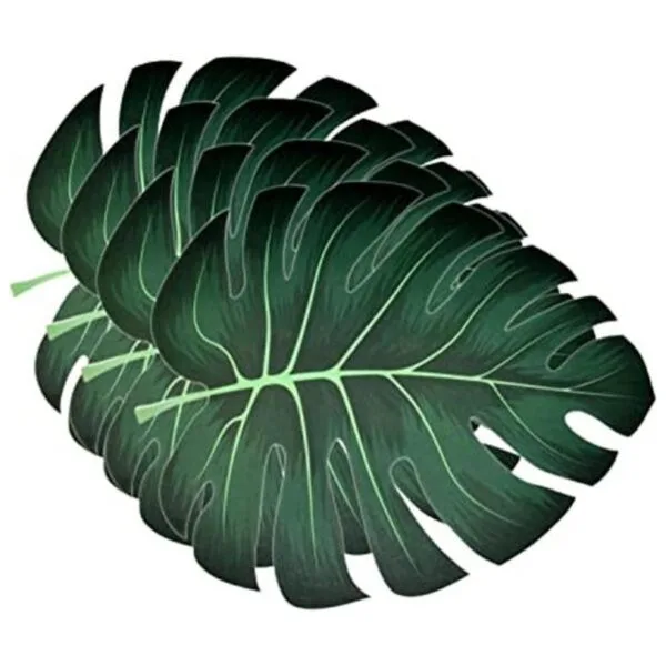 50 tapetes desechables de papel de hoja de palmera_1