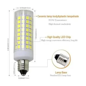 ETHT Bombilla LED E11 de 75 W 100 W bombillas halógenas_2