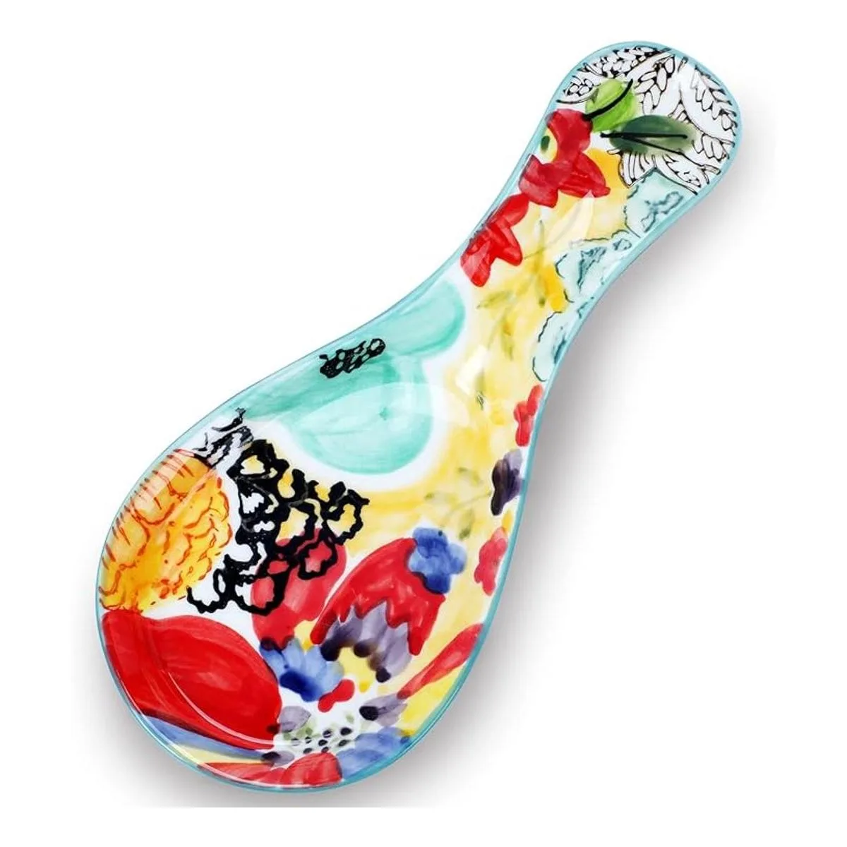 Colorido soporte de cuchara pintado a mano Soporte grande_1