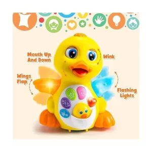 JOYIN Juguete musical para bebé bailarín pato amarillo_4