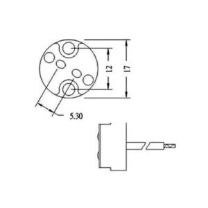 lvs4 36 Lámpara halógena Socket con 36 conduce para_2