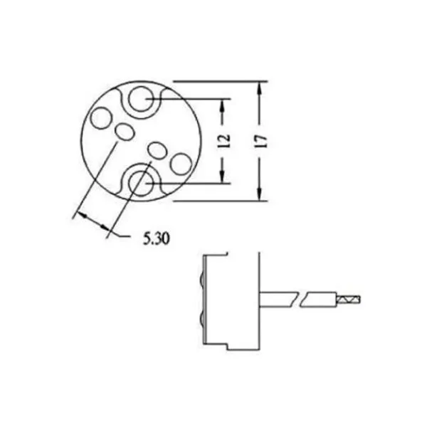 lvs4 36 Lámpara halógena Socket con 36 conduce para_2