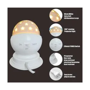 ToYunia Luz nocturna de estrella para niños proyector de_5