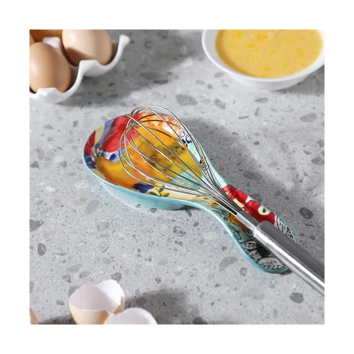 Colorido soporte de cuchara pintado a mano Soporte grande_3