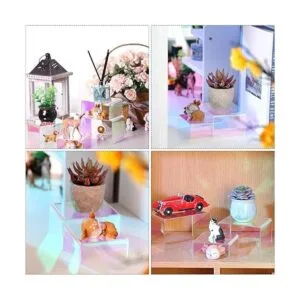 Paquete de 6 elevadores de exhibición de acrílico_5