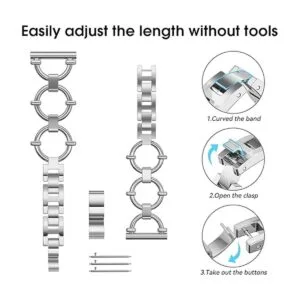 Yncamoo Correa de metal de 0.787 in compatible con Samsung_3