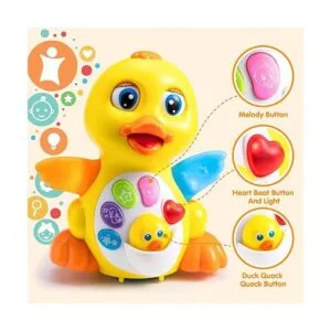 JOYIN Juguete musical para bebé bailarín pato amarillo_3