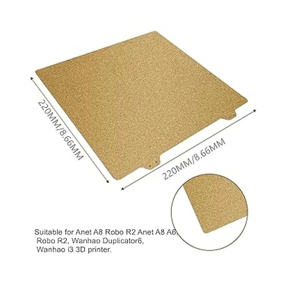 Hoja PEI texturizada de doble cara placa de impresión 3D_4