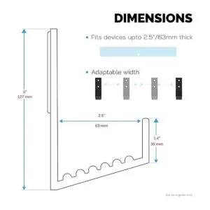 Brainwavz Caja de cables de 2.5 pulgadas adhesivo y_5