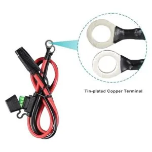 Paquete de 2 Arnés de terminal SAE a anillo tórico de 2_5