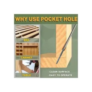 LIONMAX Tornillos de agujero de bolsillo 300 tornillos de_2