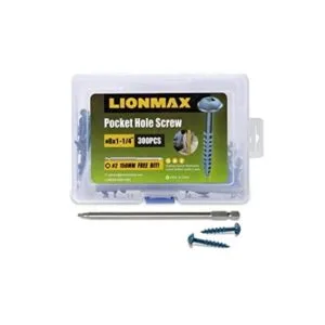 LIONMAX Tornillos de agujero de bolsillo 300 tornillos de_1