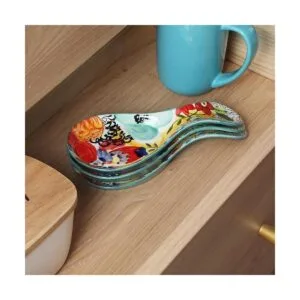 Colorido soporte de cuchara pintado a mano Soporte grande_5