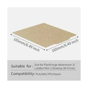 Placa de construcción de acero con resorte PEI de 6.496 x_3