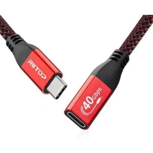 RIITOP Cable de extensión USB 4 corto 40 Gbps 1 pie_1