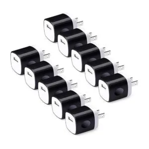 HOOTEK Cubo de carga de pared 10 unidades enchufe USB_1