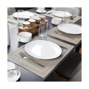 Bxzandya Juego de 8 manteles individuales para mesa de_6