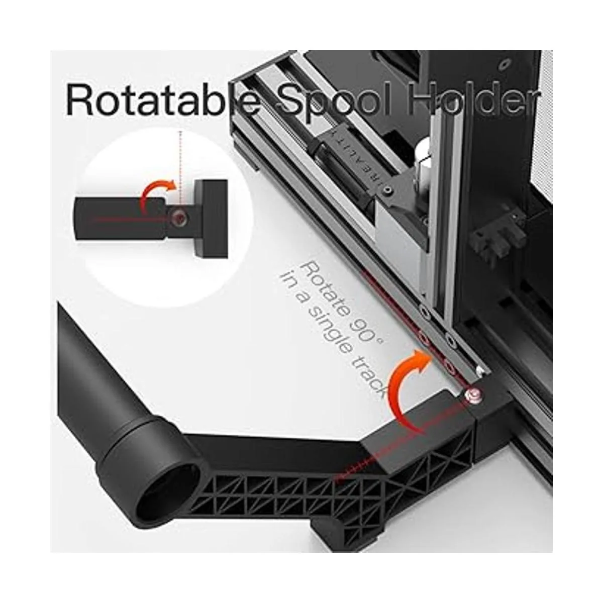 Soporte de carrete de filamento giratorio con_4
