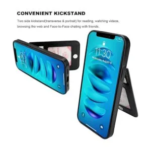 KIHUWEY Funda compatible con iPhone 14 Plus con soporte_5