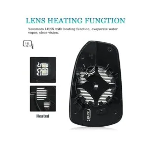 Youxmoto Driver Left Side Heated Mirror Glass Replacement_7