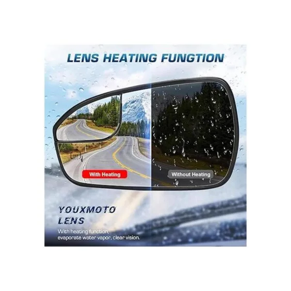 Youxmoto Driver Left Side Heated Mirror Glass Replacement_2