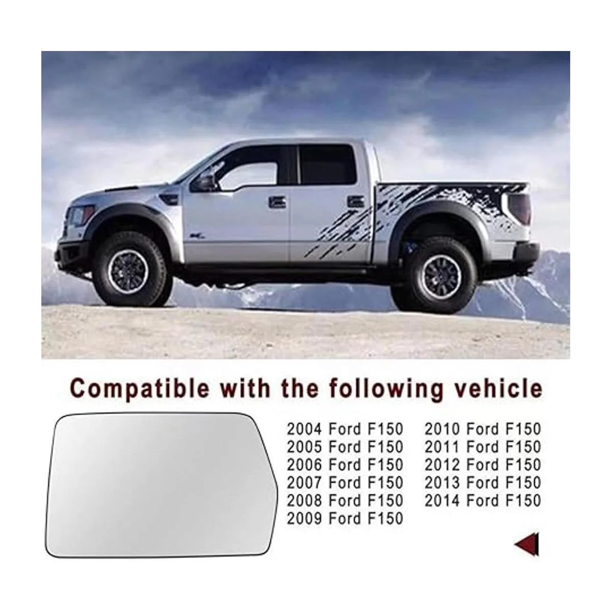 Espejo de repuesto con calefacción del lado del conductor_7