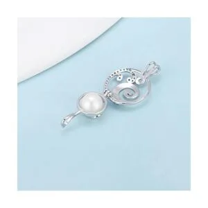 LGSY Colgantes de jaula de perlas de plata de ley azul CZ_3