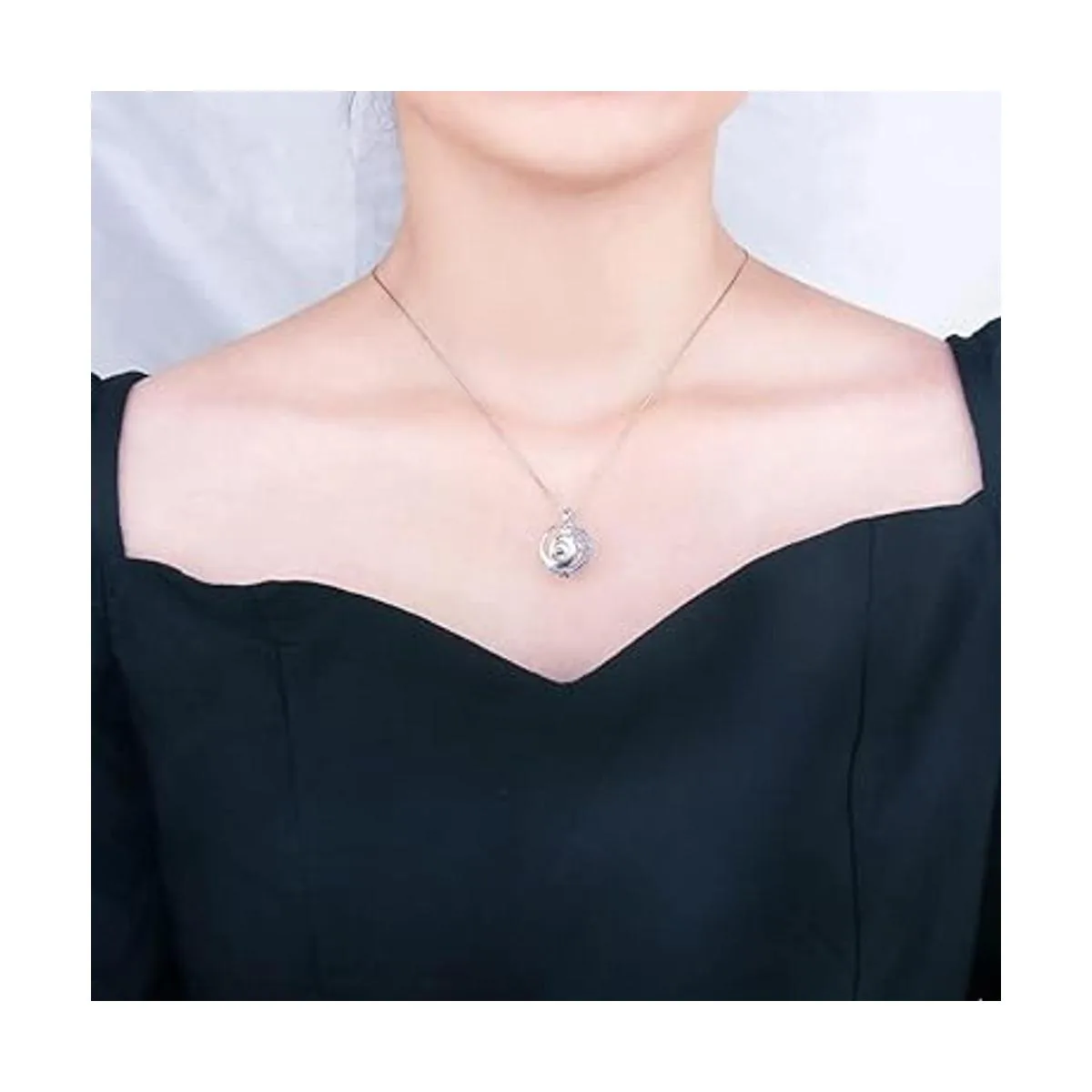 LGSY Colgantes de jaula de perlas de plata de ley azul CZ_5