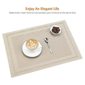 Bxzandya Juego de 8 manteles individuales para mesa de_2