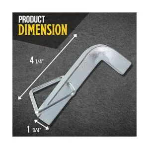 TonGass Pasadores en L prémium de 4 14 x 1 34 pulgadas_4