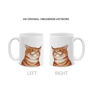 MUGBREW Cute Smirking Orange Tabby Cat Taza de café de_2