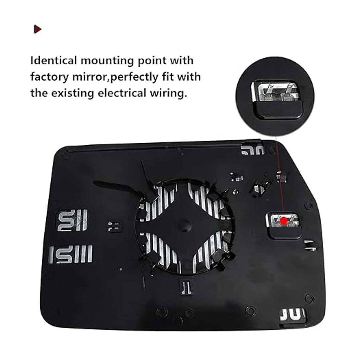 Espejo de repuesto con calefacción del lado del conductor_3