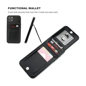 KIHUWEY Funda compatible con iPhone 14 Plus con soporte_4