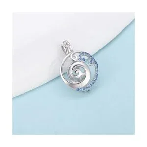 LGSY Colgantes de jaula de perlas de plata de ley azul CZ_2