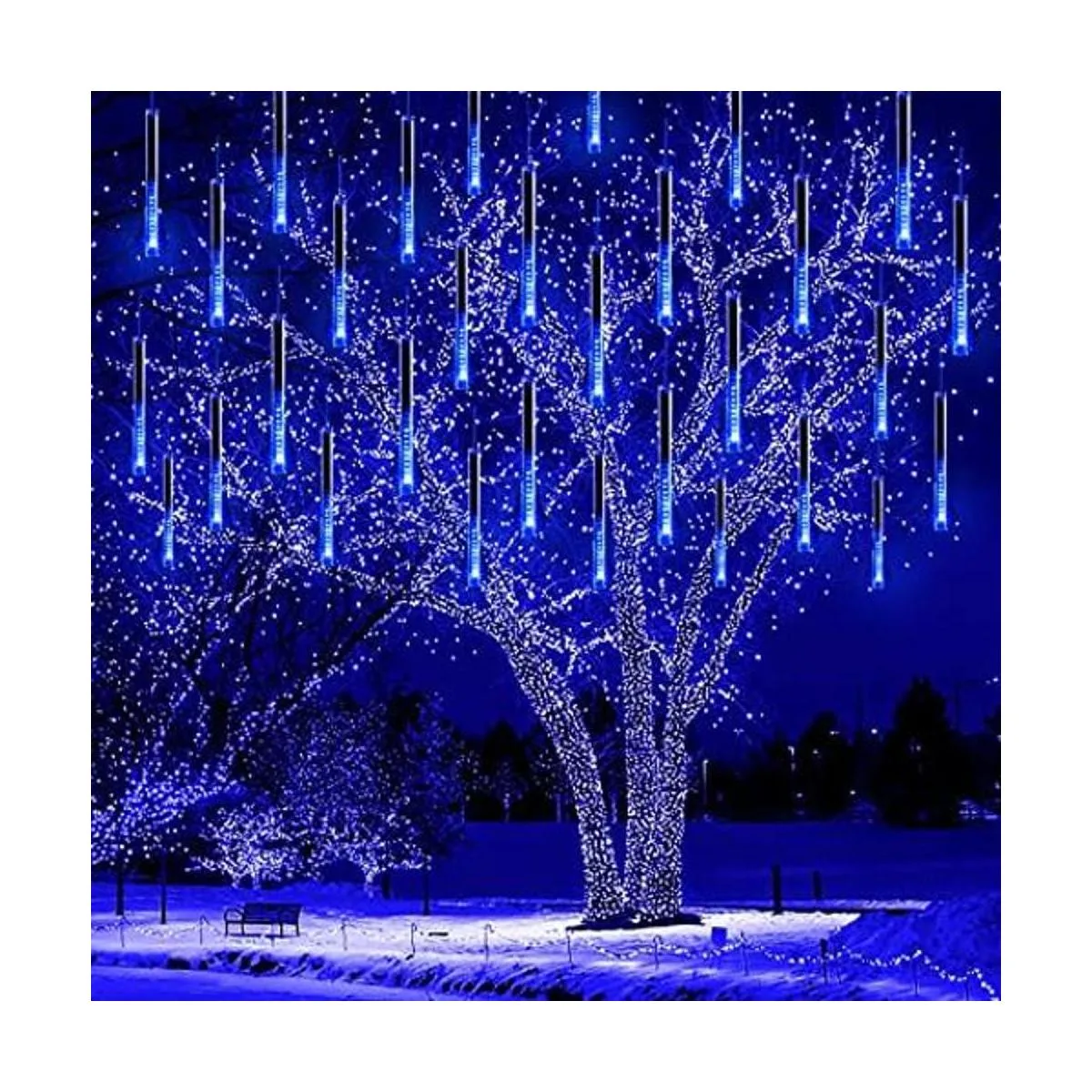 Luces de Navidad luces de lluvia de meteoritos de 16_1