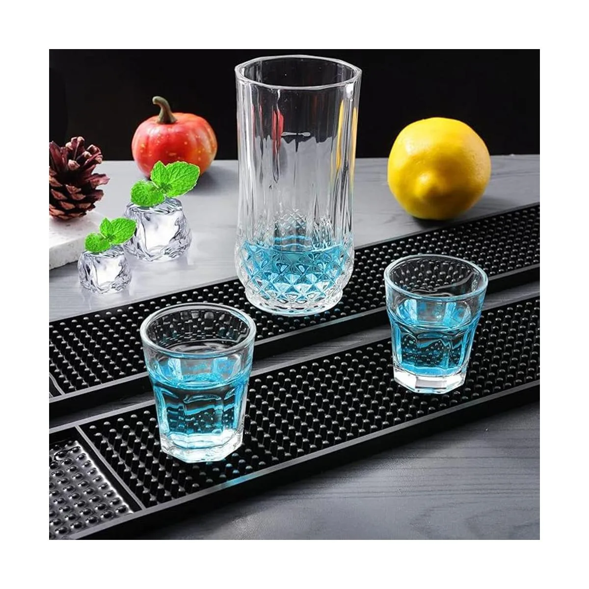 Facmogu 2 tapetes de goma para bar de café 24 x 3 23.6_5