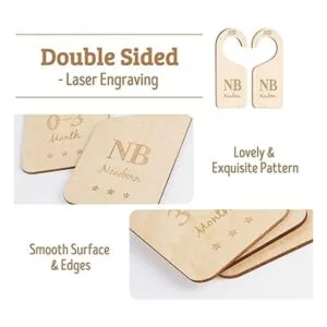 HOUSM Juego de 7 separadores de madera para armario de_2