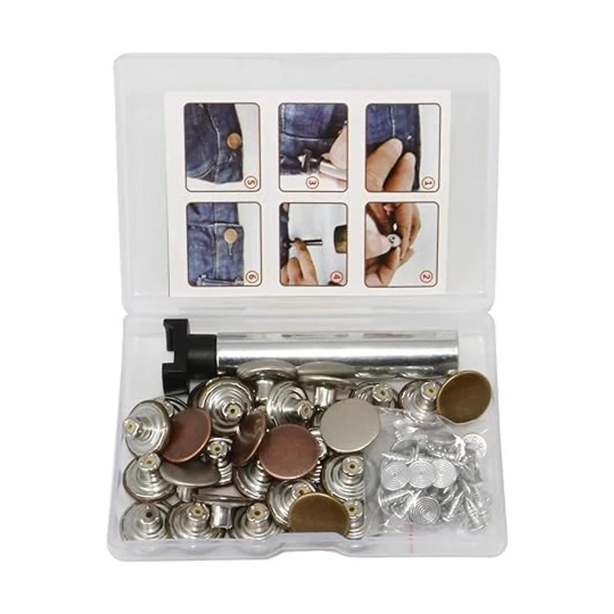 Kit de botones de mezclilla de metal con herramientas de_2