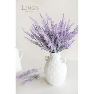 Flores artificiales de lavanda lila para bricolaje ramo_2