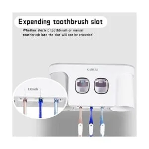 KABUM Soporte para cepillo de dientes montado en la pared_6