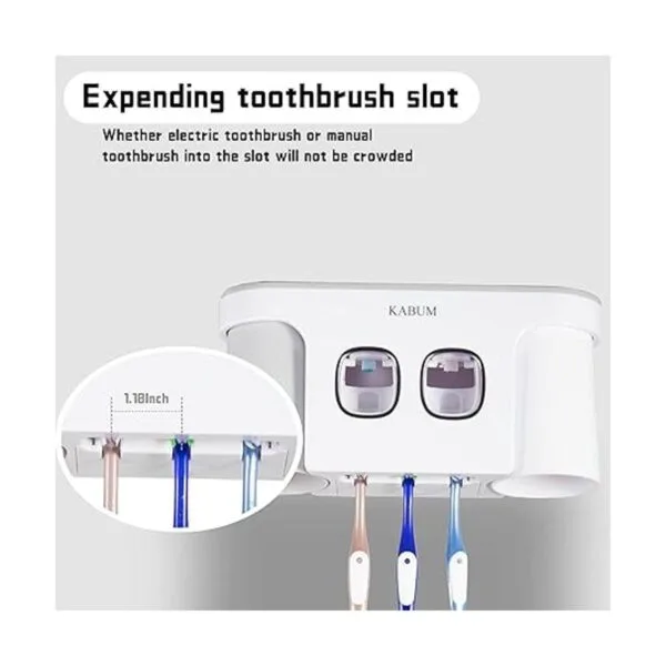 KABUM Soporte para cepillo de dientes montado en la pared_6
