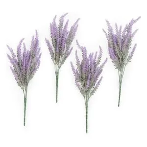Flores artificiales de lavanda lila para bricolaje ramo_1